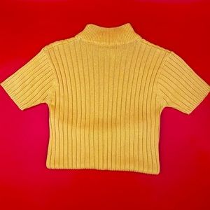 CUTE yellow turtleneck shirt!